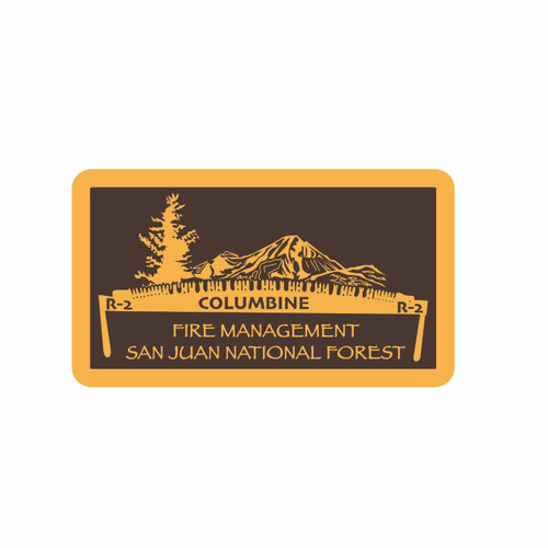 Columbine Fire Management San Juan National Forest Buckle (RESTRICTED)