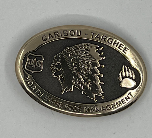 Caribou-Targhee North Zone Fire Management Buckle (RESTRICTED)