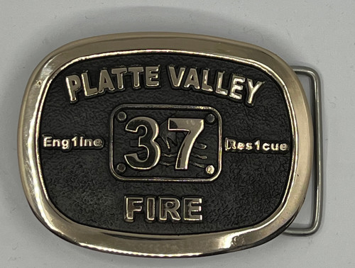 Platte Valley Fire 37 Engine & Rescue Buckle (RESTRICTED)