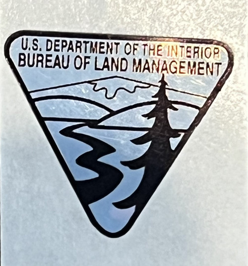 Bureau of Land Management Sticker - SILVER (Mini)