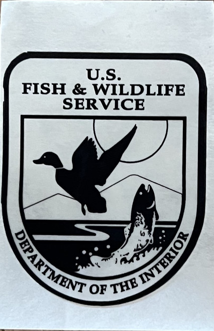Fish & Wildlife Service Sticker - 2" CLEAR