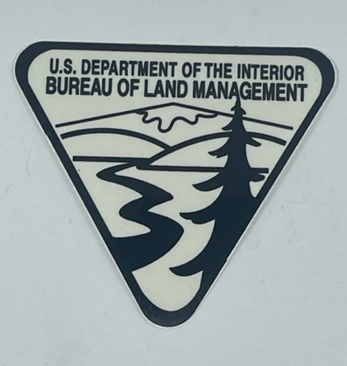 Bureau of Land Management Sticker - 3" CLEAR