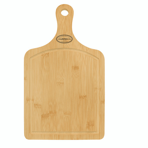 Bamboo Cutting Board - Paddle Style with Drip Ring