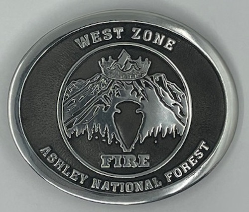 West Zone Fire Ashley National Forest Buckle (RESTRICTED)