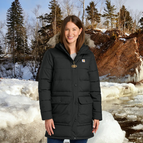 Carhartt® Montana Insulated Hooded Coat w/Zipper Pull - Women's