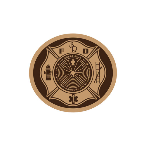 Salt River Pima Maricopa Indian Community Great Seal Buckle (RESTRICTED) 