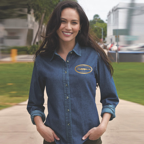 Denim Long Sleeved Shirt - Women's** (Restrictions Apply - see description)