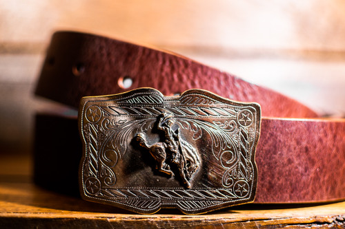 Scalloped All Around Cowboy Belt Buckle