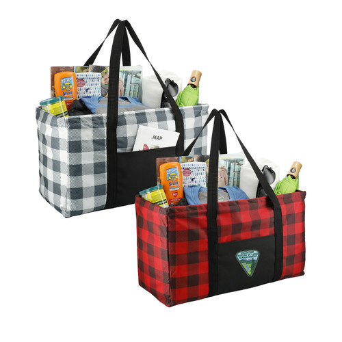 Buffalo Plaid Utility Tote discontinued Western Heritage