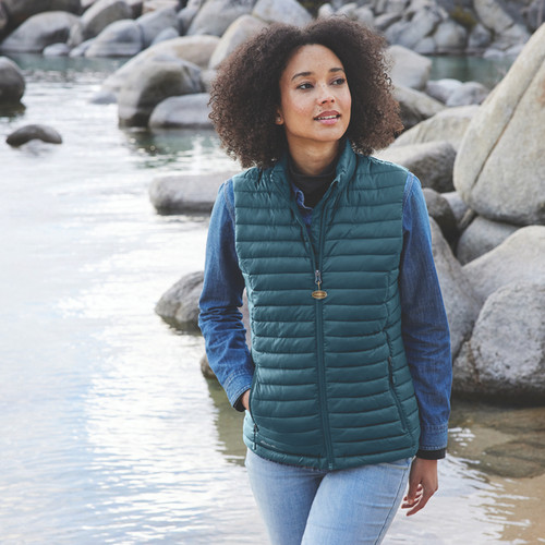Eddie Bauer® Packable Quilted Vest w/Zipper Pull - Women's