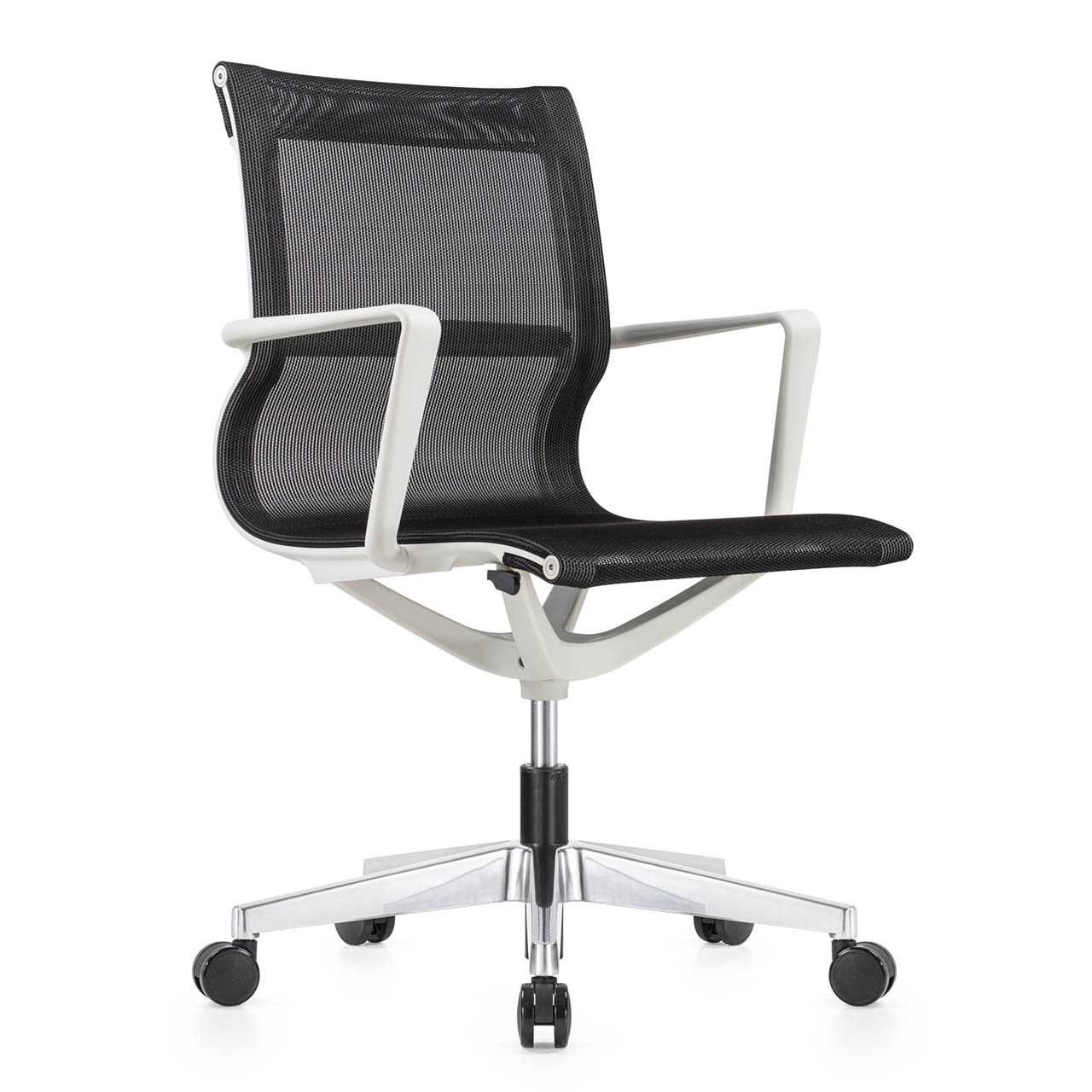 Eurotech Kinetic White Frame Mesh Conference / Task Chair