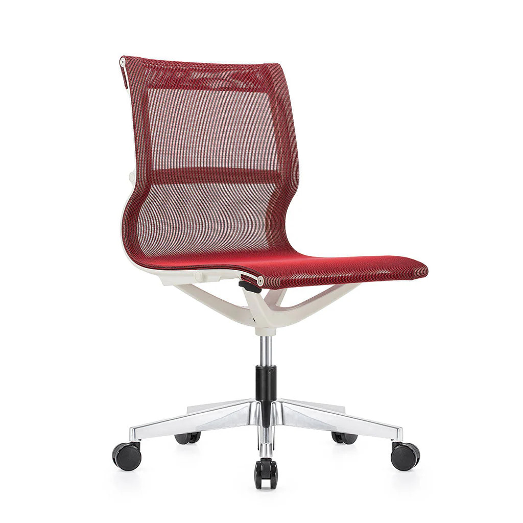 Eurotech Kinetic White Frame Mesh Conference / Task Chair