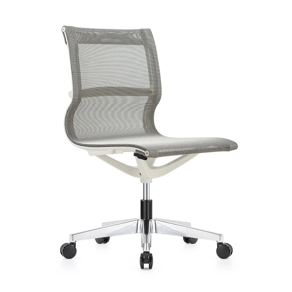 Eurotech Kinetic White Frame Mesh Conference / Task Chair