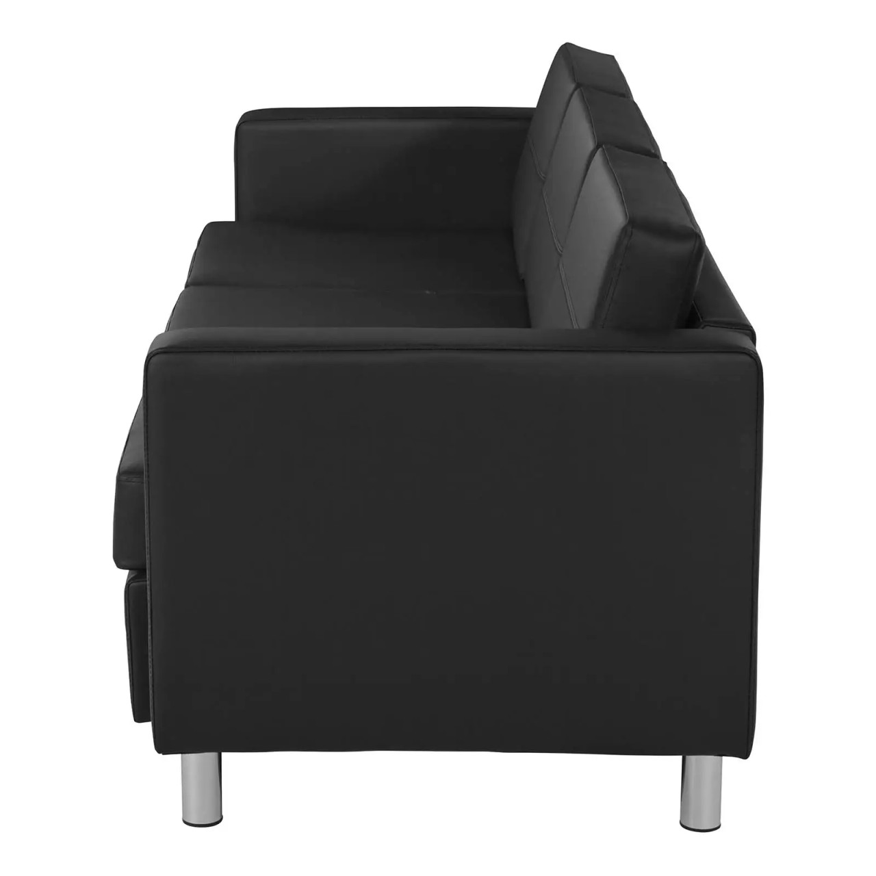 Pacific Sofa in Vinyl with Chrome Finish Legs - Markets West