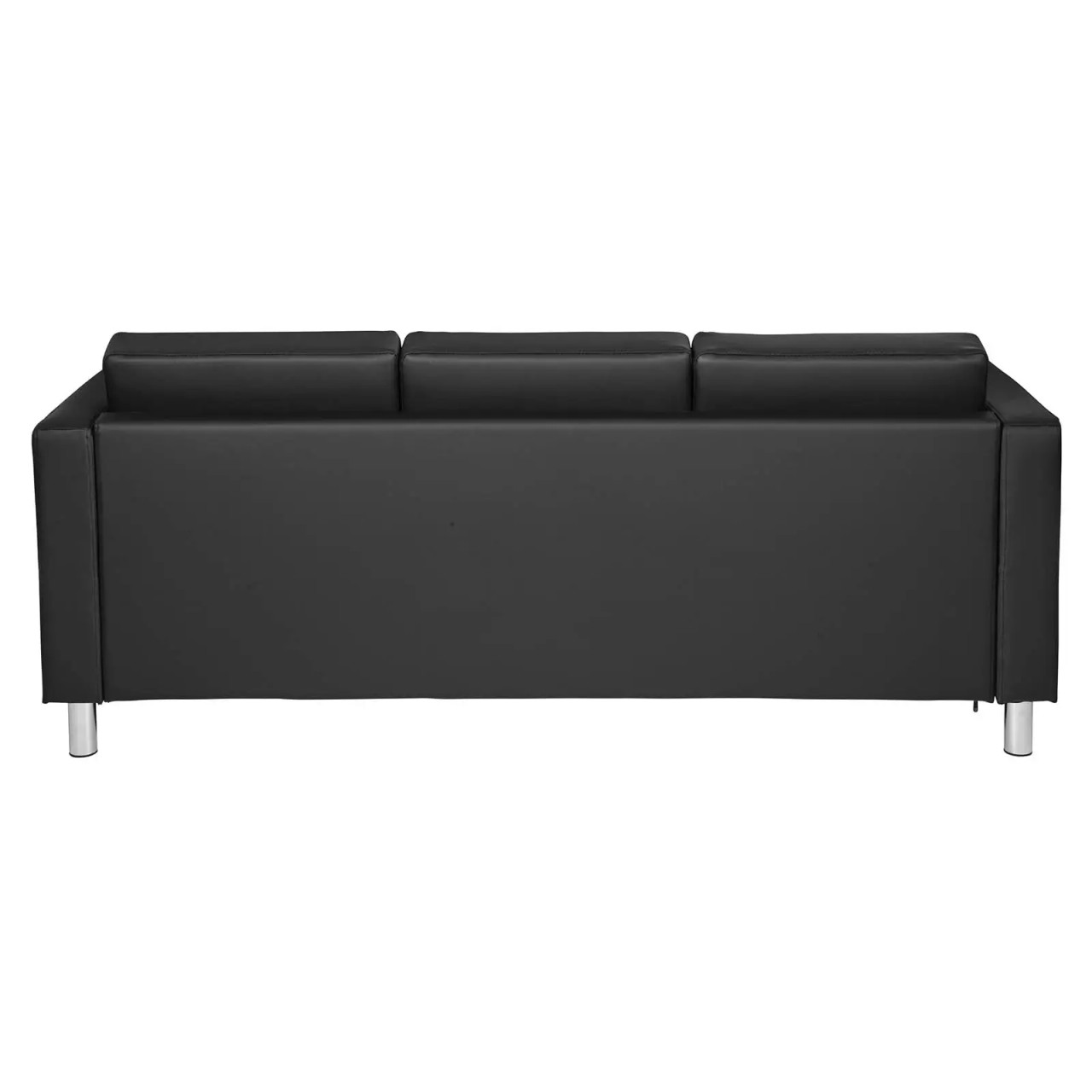 Pacific Sofa in Vinyl with Chrome Finish Legs - Markets West