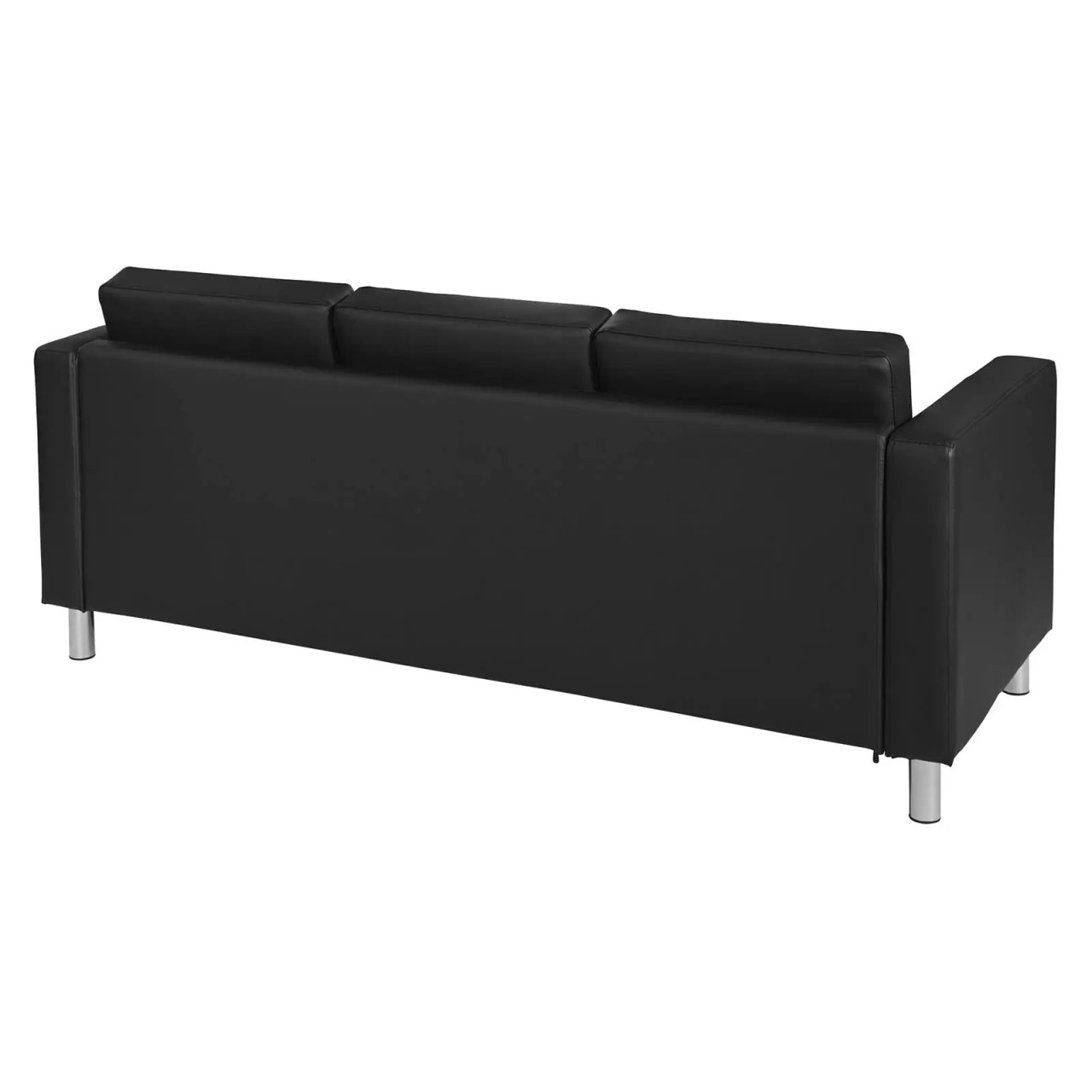 Pacific Sofa in Vinyl with Chrome Finish Legs - Markets West