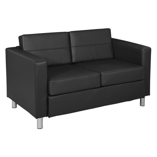 Pacific Sofa in Vinyl with Chrome Finish Legs - Markets West