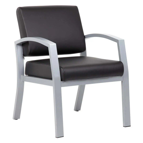 Boss Antimicrobial Guest Chair with Aluminum Frame & Silver Finish