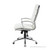 Boss Office Products Executive High Back Chair with White CaressoftPlus & Metal Chrome Finish-left view