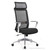 Shop Black Mesh Synchro-Tilt Task Chair with Headrest, Polished Arms & Base At OfficeChairsNow