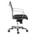 Eurotech Europa Black Leather Mid-back Knee-Tilt Office Chair - side view