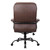 Shop Boss Heavy Duty Double Plush Bomber Brown LeatherPlus Chair - Supports 400 Lbs. At OfficeChairsNow