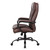 Shop Boss Heavy Duty Double Plush Bomber Brown LeatherPlus Chair - Supports 400 Lbs. At OfficeChairsNow