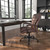 Shop Boss Heavy Duty Double Plush Bomber Brown LeatherPlus Chair - Supports 400 Lbs. At OfficeChairsNow