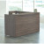 Napa Reception Station 71"Wx71"Dx42"H 2-Hanging Pedestals-NAP-TYP19 in Urban Walnut Laminate - Front View