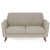 50611 Partridge Loveseat with Light Wood Legs_latte fabric-front view