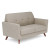 50611 Partridge Loveseat with Light Wood Legs_latte fabric-perspective