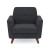 50601 Partridge Club Chair with Light Wood Legs_grey linen fabric-front view