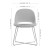 Jola Fabric Guest Chair with Black Metal Base_Dimensions