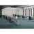 OS Training Tables Typical  with Silver Base - Style 3 - OST27- Set of 10 Pictured w/Cool Mesh Pro chairs