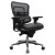 Shop ErgoHuman Mid-Back Ergonomic Leather Seat & Mesh-Back Executive Chair with Headrest At OfficeChairsNow