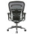 Shop ErgoHuman Mid-Back Ergonomic Leather Seat & Mesh-Back Executive Chair with Headrest At OfficeChairsNow - rear view