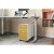 RCPSBF_Designer Pedestal with mustard magnetic cover and electric height-adjustable desk