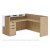 American Elm Reception Station with White Transaction Top Organizer