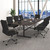 B696C-BK conference chair shown with conference table