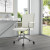 B9533C-WT White Mid-Back Task/Conference Chair in home office