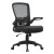 B6366BK-BK Flip Arm Mesh Back Office Chair with Soft Touch Fabric Seat