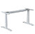 All White 3-Stage Dual Motor Adjustable Height Base