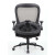 Ryde Big & Tall Gray Mesh Task Chair with Flip Arms & Black Frame - 500 lb. Capacity