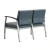 Tandem Vitality Medical Guest Chair - Slate Blue anti-microbial vinyl, Silver Frame