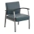 Vitality Medical Guest Chair - Slate Blue, Silver Frame