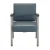 Vitality Medical Guest Chair - Slate Blue, Silver Frame