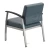 Vitality Medical Guest Chair - Slate Blue anti-microbial vinyl, Silver Frame