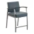 Vitality Medical Chair (Stool) - Slate Blue, Silver Frame