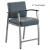 Vitality Healthcare Stool with Slate Blue antimicrobial vinyl , Silver Frame dimensions