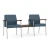 Mystic Metal Frame Reception Chair Set with Connecting Table -  Standard Back - Great for Healthcare